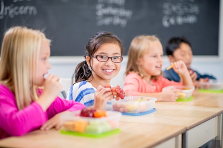 kinderen eten gezond op school