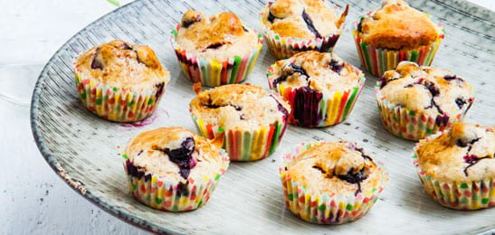 Recept van het Voedingscentrum: Blueberry muffins