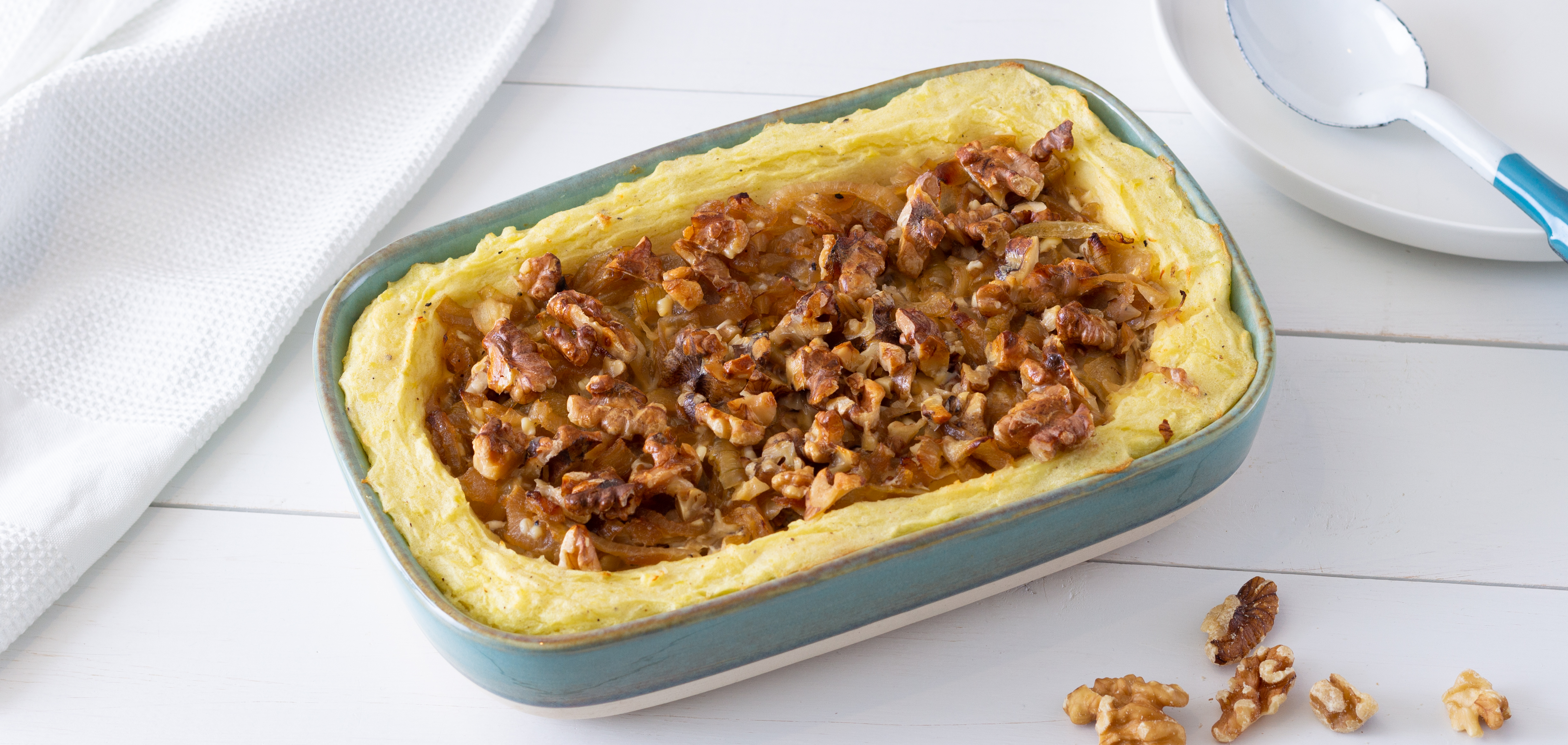 Recept van het Voedingscentrum: Aardappel-uientaart