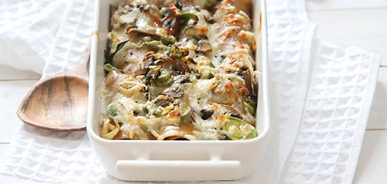 Recept van het Voedingscentrum: Cannelloni met paddenstoelen en noten