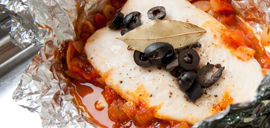 Recept van het Voedingscentrum: Provençaalse vispakketjes