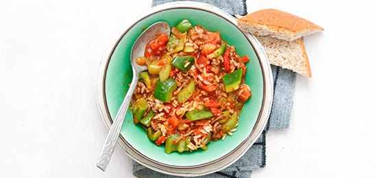 Recept van het Voedingscentrum: Tomaten-groentesoep met rijst