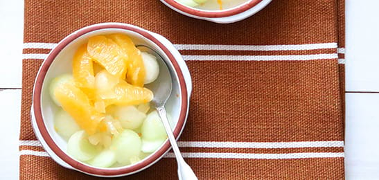 Afbeelding van Uitgelicht Recept: Meloen met sinaasappel
