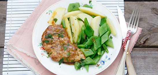 Recept van het Voedingscentrum: Schnitzel met limoenjus