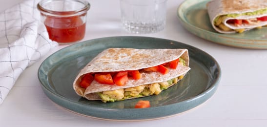 Afbeelding van Uitgelicht Recept: TikTok wrap met ei en avocado