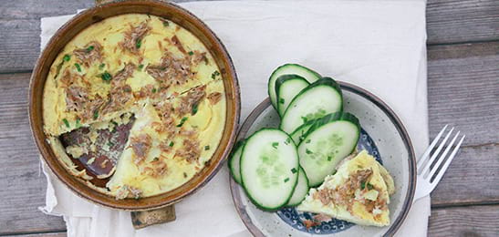 Recept van het Voedingscentrum: Aardappeltaart met tonijn