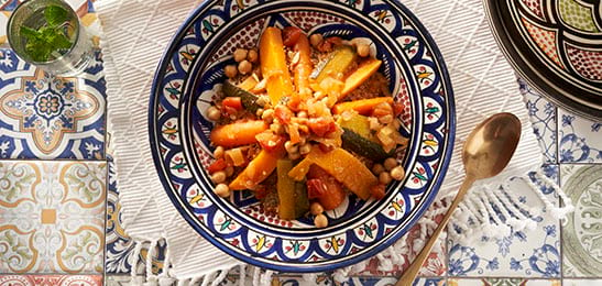 Recept van het Voedingscentrum: Couscous met courgette en pompoen