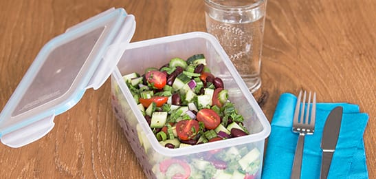 Recept van het Voedingscentrum: Salade van rode kidneybonen als lunch